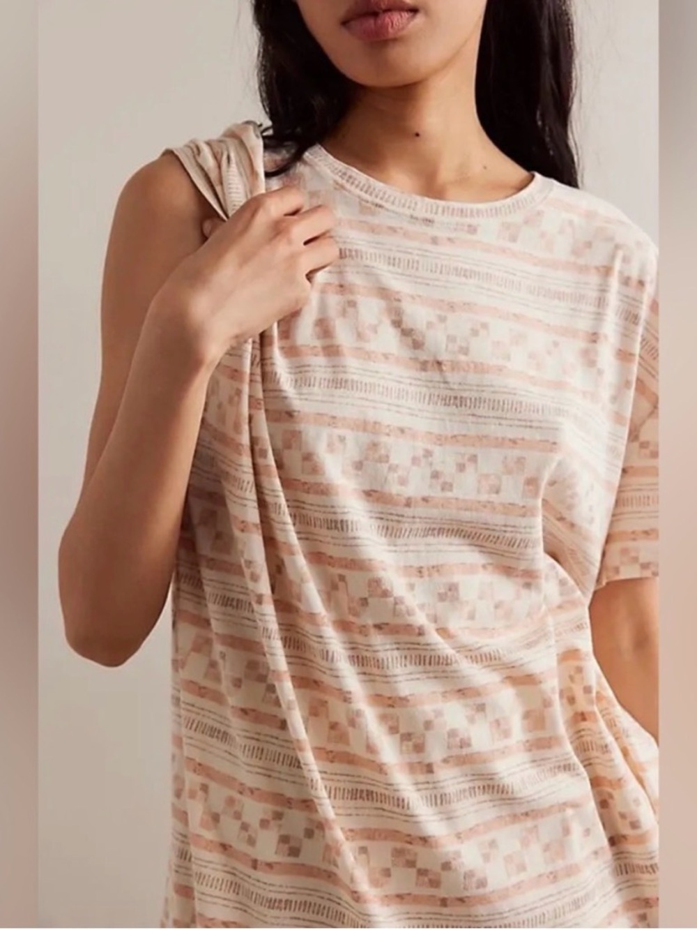 NWT We The Free Printed Tee in Taupe